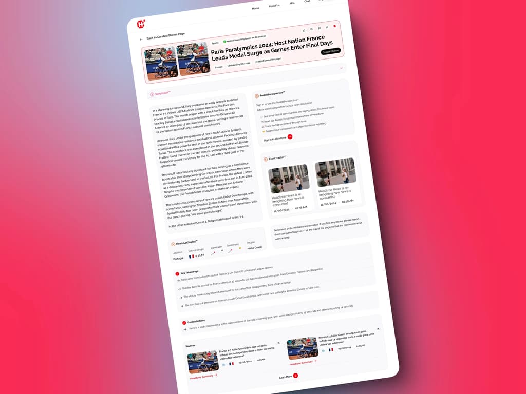 Headlyne — AI news app