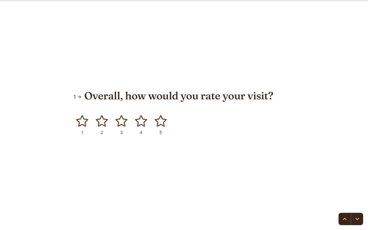 Customer feedback: a screen from the Forms customer feedback template