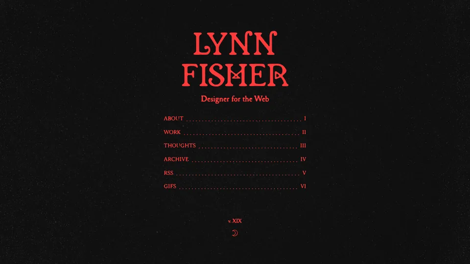 Lynn Fisher website homepage
