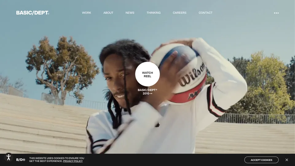 Basic/Dept website homepage