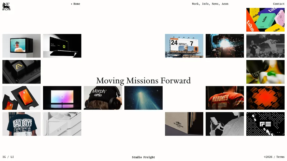 Studio Freight website homepage